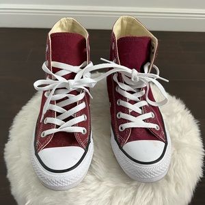 Brand New Maroon Converse